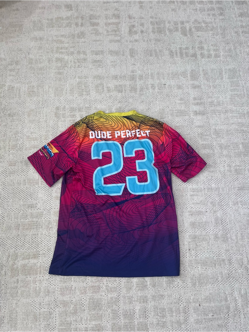 Dude Perfect Gradient 23 Short Sleeve Jersey - Multicolor